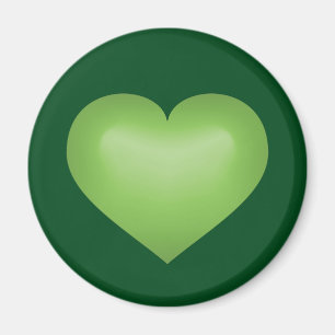Aimant Coeur vert
