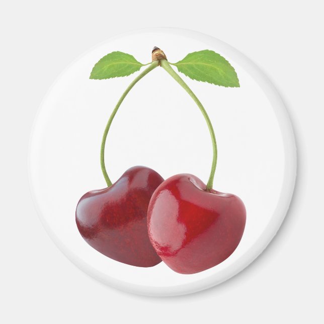 Aimant Coeurs cerise (Devant)