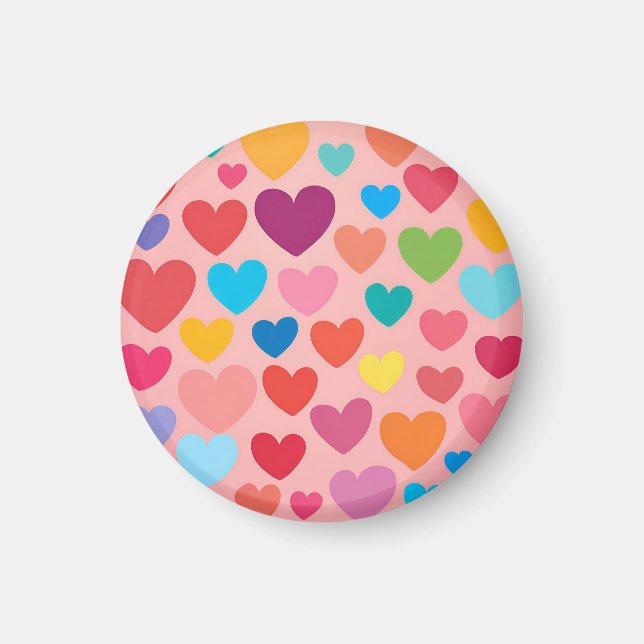 Aimant Coeurs de la Saint Valentin (Devant)