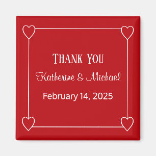 Aimant Coeurs romantiques Simple Saint Valentin Mariage r