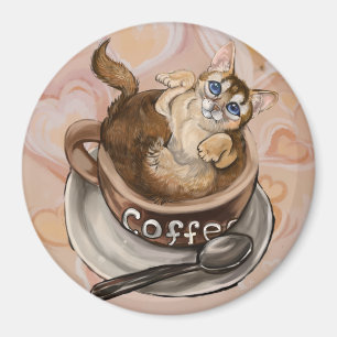 Aimant Coffee Cat