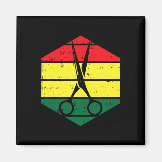 Aimant Coiffeur Junetten Blm Noir Histoire Hairdres