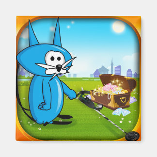 Aimant Coin Chat Riches Détecteur de métal Magnet!