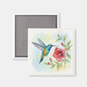 Aimant Colibri minuscule à l'aquarelle