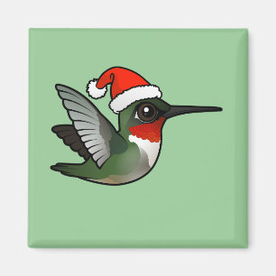 Aimant Colibri Rubis-throated de Noël