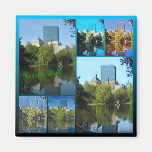 Aimant Collage photo du jardin public de Boston 0016