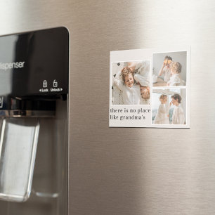 Aimant Collage photo et devis cadeau de la meilleure gran