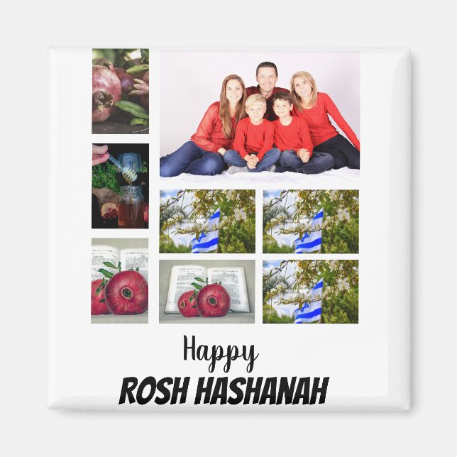 Aimant Collage photo personnalisé Rosh Hashanah 8 (Devant)