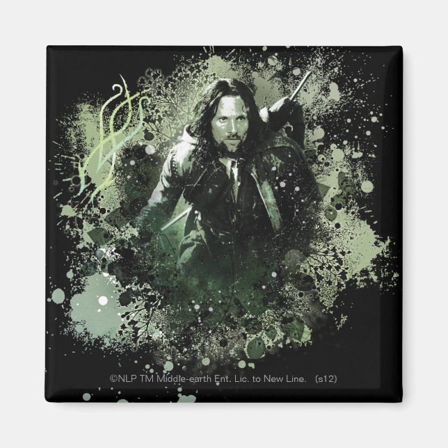 Aimant Collage vectoriel Greenish Aragorn (Devant)
