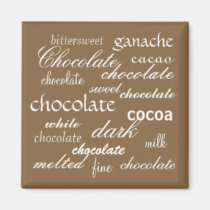 Aimant Collecte de mots chocolatés