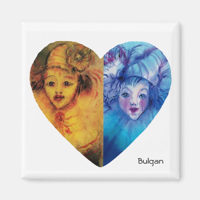 Aimant COLLECTION CLOWNS / Balle Masquearde vénitienne (Devant)