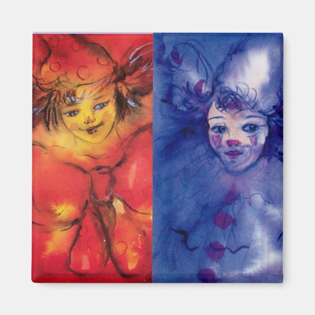 Aimant COLLECTION CLOWNS / Balle Masquearde vénitienne (Devant)