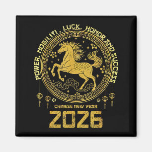 Aimant Collection du zodiaque de l'année lunaire 2026 Che