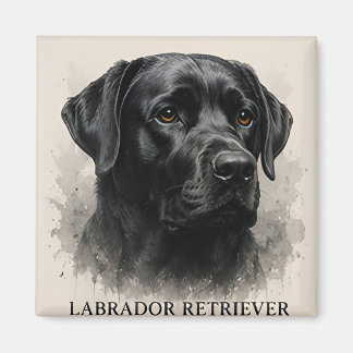 Aimant Collection Luxe pour Amoureux de Labradors Retriev