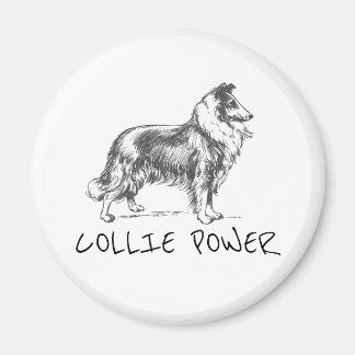 Aimant Collie chien "collie power"