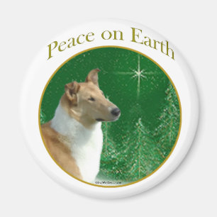 Aimant Collie Paix sur Terre