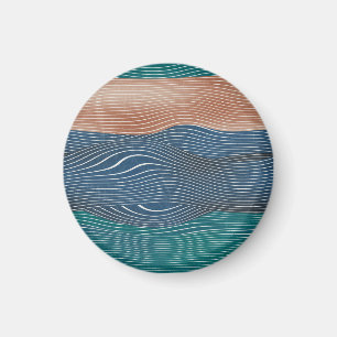 Aimant Collines naturelles : motif sans soudure.