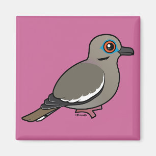 Aimant colombe Blanc-à ailes