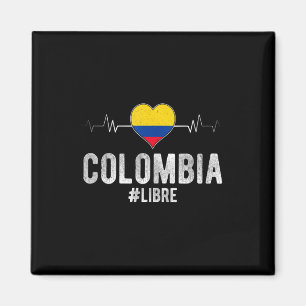 Aimant Colombie #libre Colombie Libre Drapeau Colombien P