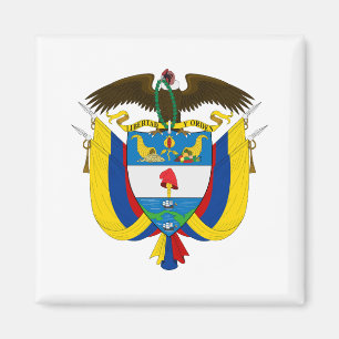 Aimant Colombie pays blason armoiries symbole emblème dra