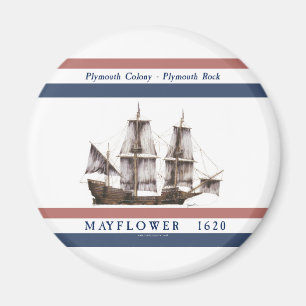Aimant colonie de Plymouth de la fleur printanière 10