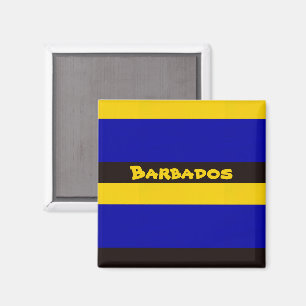 Aimant Colonnes de bande de drapeau de la Barbade