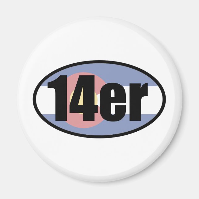 Aimant Colorado 14ers (Devant)