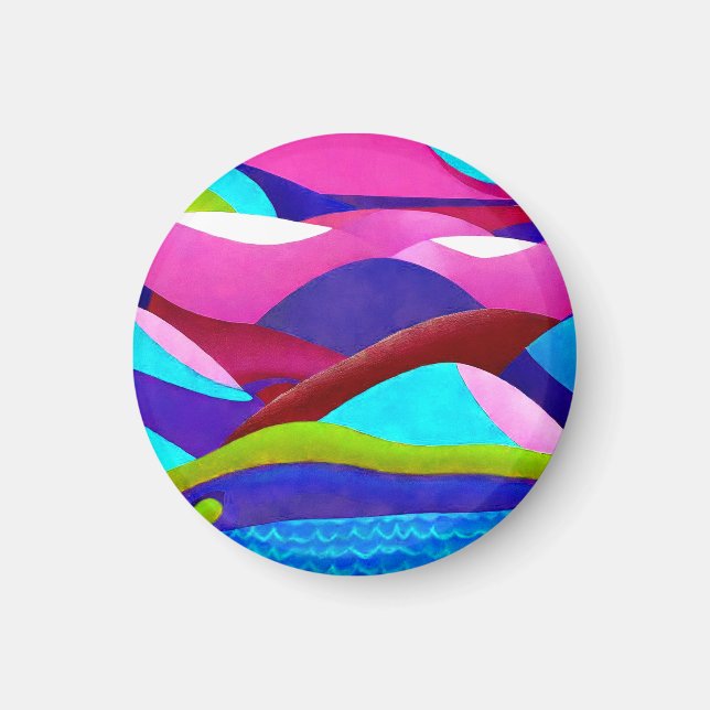 Aimant Coloré Ocean Hills (Devant)