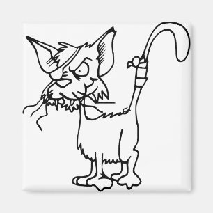 Aimant Combat de chats Blessé Bandage animal Feline Domes