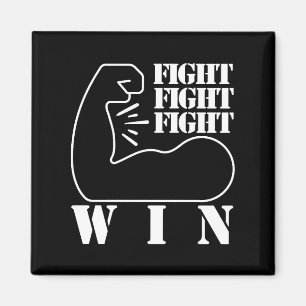 Aimant Combattre, combattre, combattre, gagner