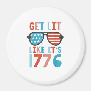 Aimant Comme c'est 1776 Funny 4 juillet Party 4 juillet T