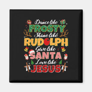 Aimant Comme Jésus Père Noël Noël chrétien Xma religieuse