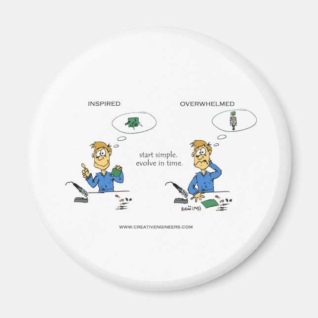 Aimant Commencer l'évolution simple dans le temps (Devant)