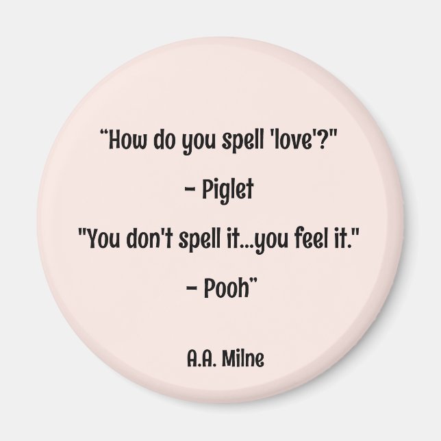 Aimant Comment épeler l'amour (Devant)