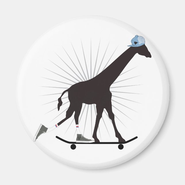 Aimant Compétences en girafe (Devant)