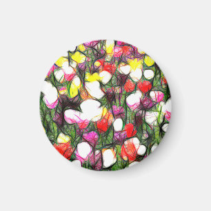 Aimant Complet avec des couleurs de printemps