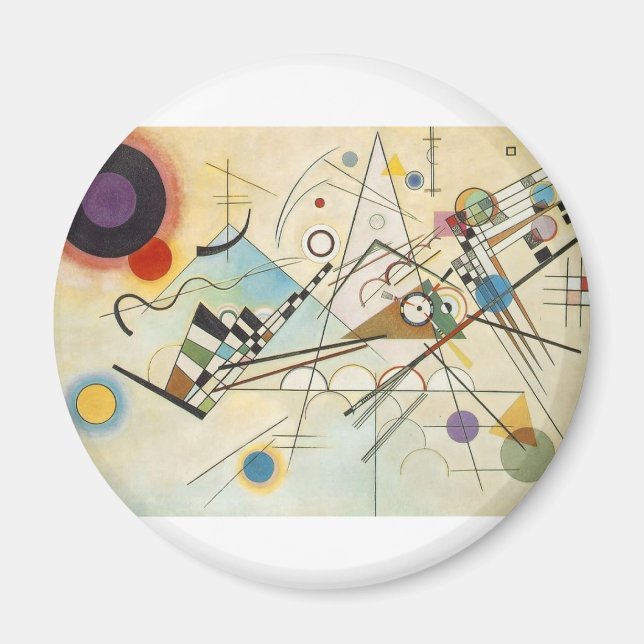 Aimant Composition 8 Peinture Kandinsky (Devant)