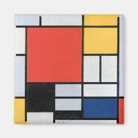 Composition Rouge, Jaune, Bleu, Noir, Mondrique