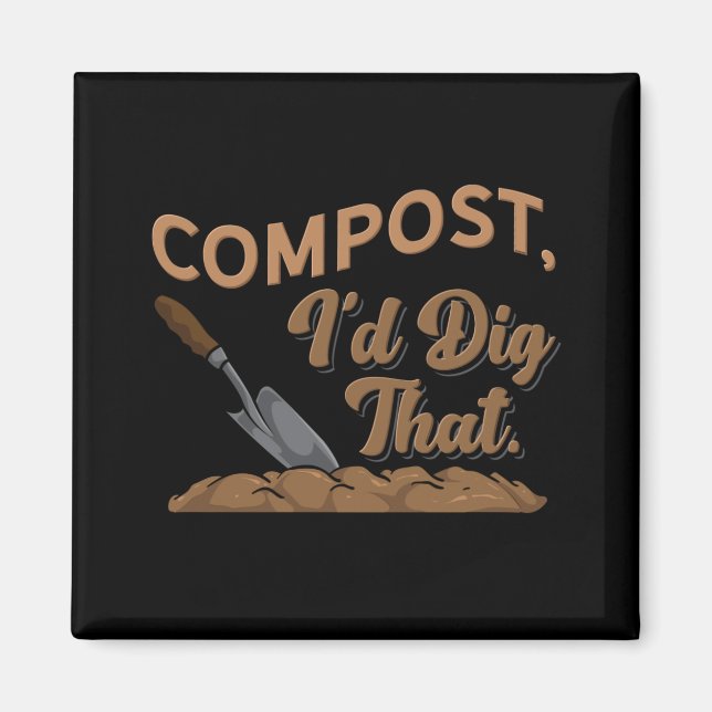 Aimant Compost de jardinage (Devant)