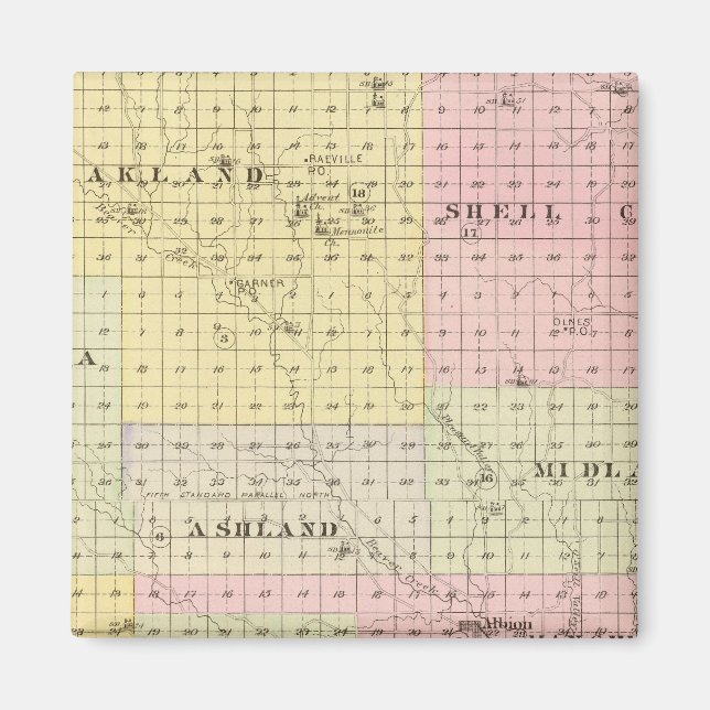 Aimant Comté de Boone, Nebraska (Devant)