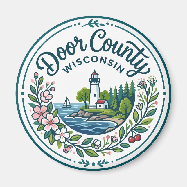 Aimant Comté de Door Wisconsin (Devant)