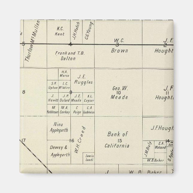 Aimant Comté de Fresno, Californie (Devant)