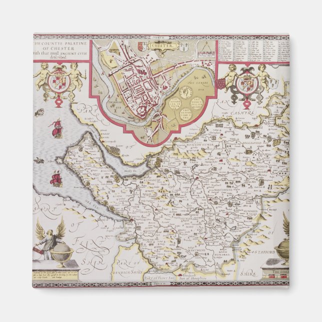 Aimant Comté de Palatine de Chester, gravé par (Devant)