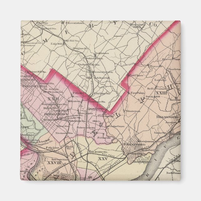 Aimant Comté de Philadelphie, Ville (Devant)