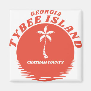 Aimant Comté de Tybee Island Chatham en Géorgie