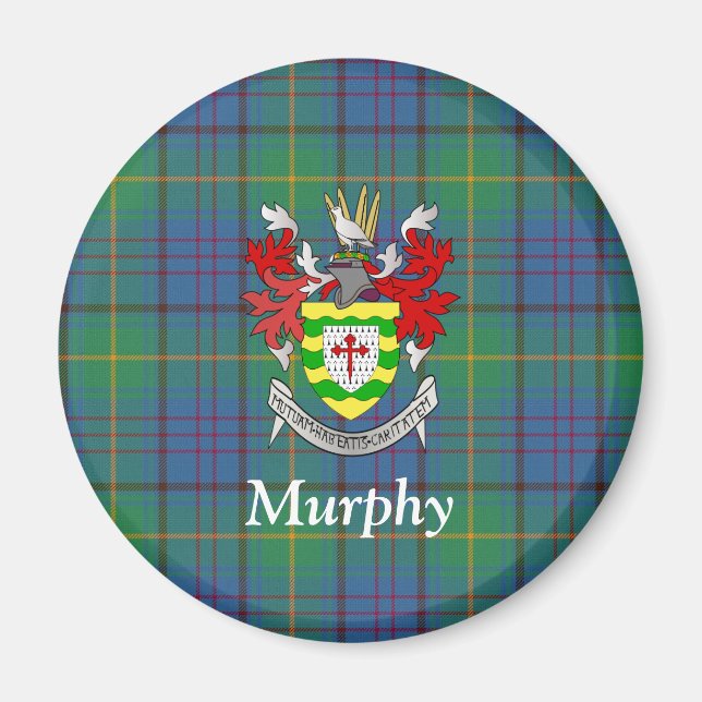 Aimant Comté d'Irlande Donegal Tartan et armoiries (Devant)