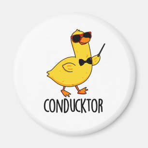 Aimant Con-duck-tor Funny Music Conducteur Canard Pun