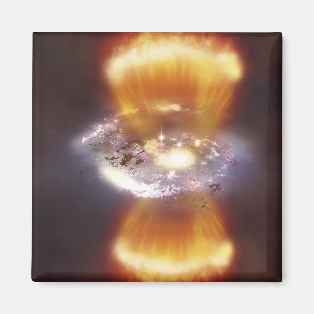 Aimant Concept artistique d'une galaxie (Devant)