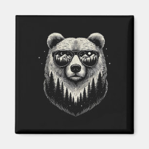 Aimant Conception artistique de scène de nature de Bear S