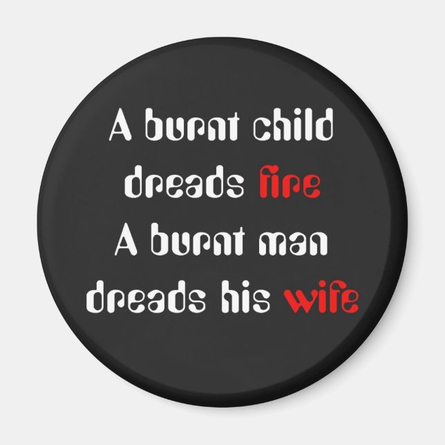 Aimant Conception avec Humour (Devant)